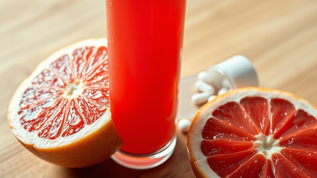 grapefruit inhibits drug enzymes