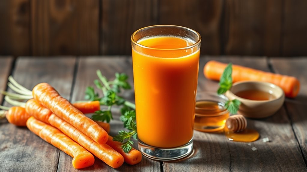 healthy homemade carrot juice