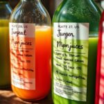 juice batch labeling details