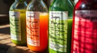 juice batch labeling details