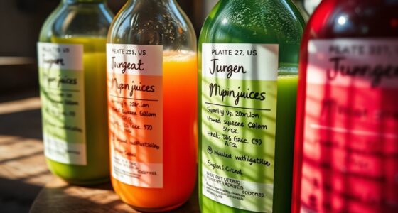 juice batch labeling details