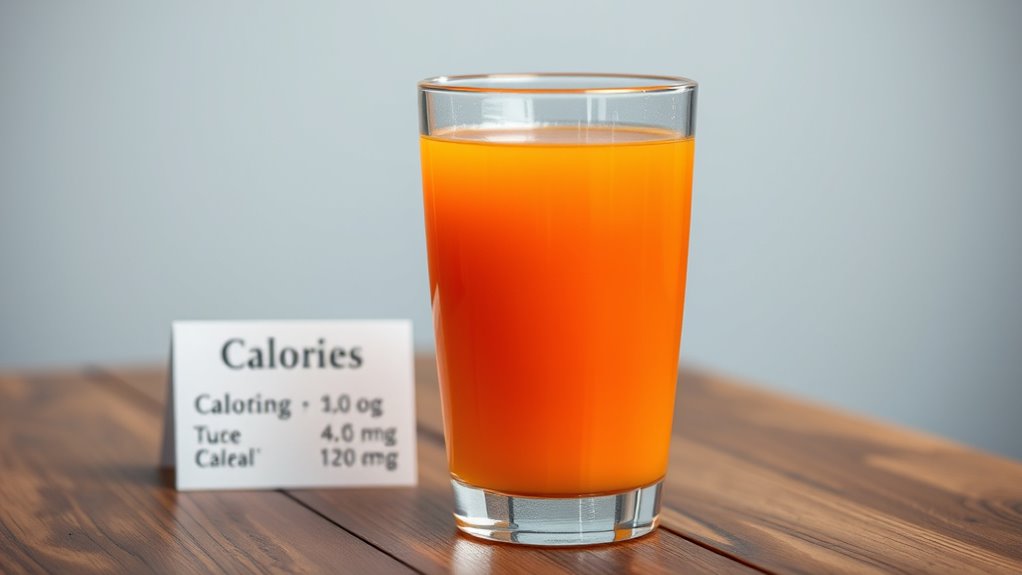 juice calories and sugar