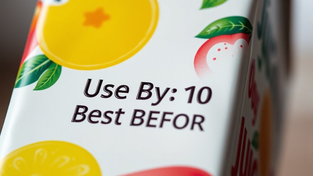 juice expiration date meanings