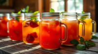 juice storage mason jar