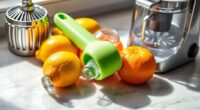 juicing with kitchen tools