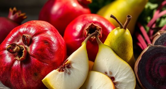 juicy pomegranate pear beet