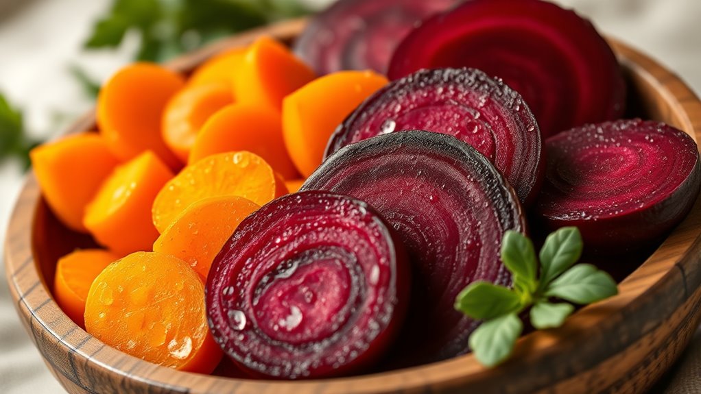 nutrient rich colorful root vegetables