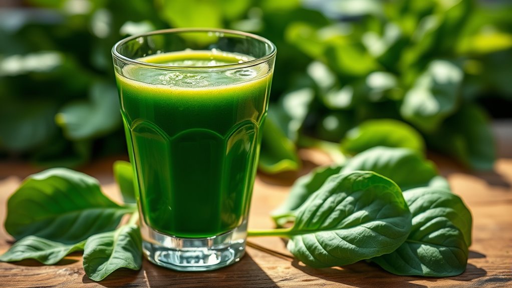 nutrient rich customizable spinach juice