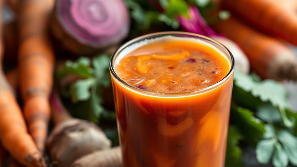 optimize root juice texture