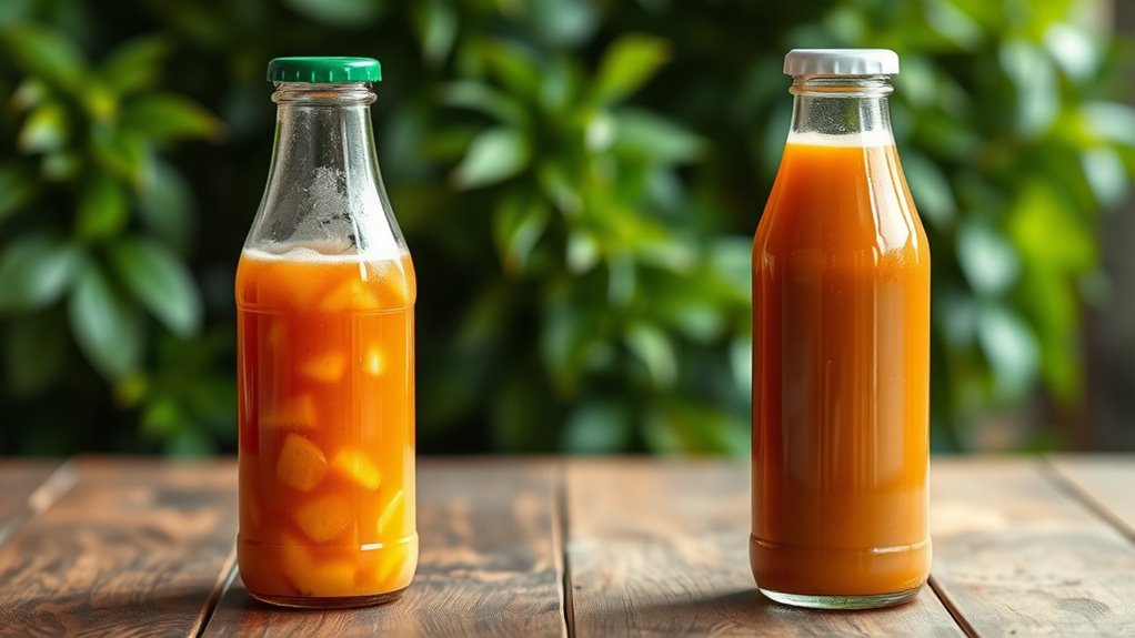raw versus pasteurized juice