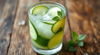 refreshing cucumber apple mint