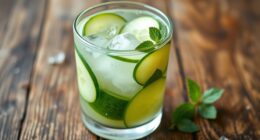 refreshing cucumber apple mint