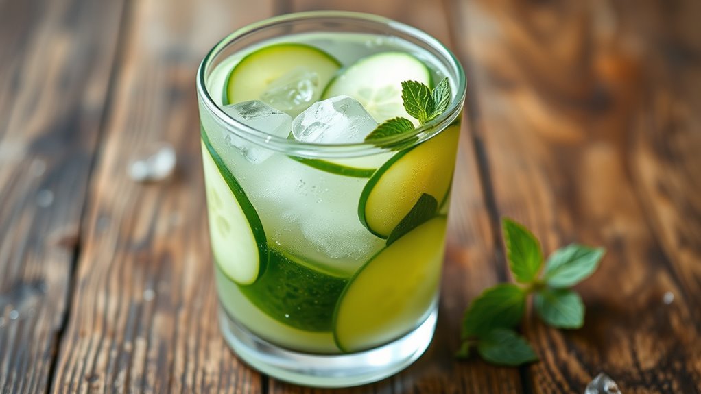 refreshing cucumber apple mint