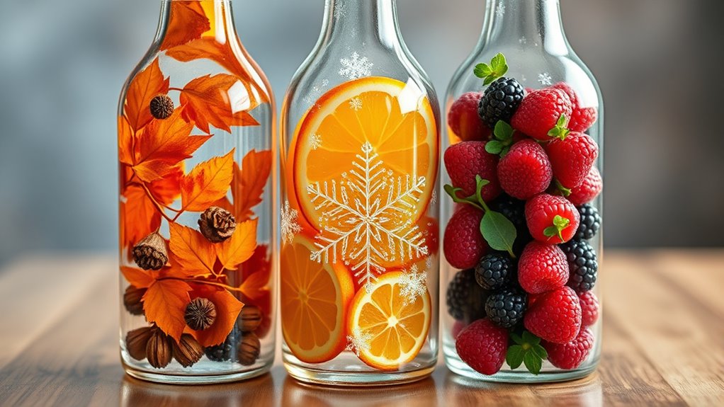 seasonal bottle art ideas