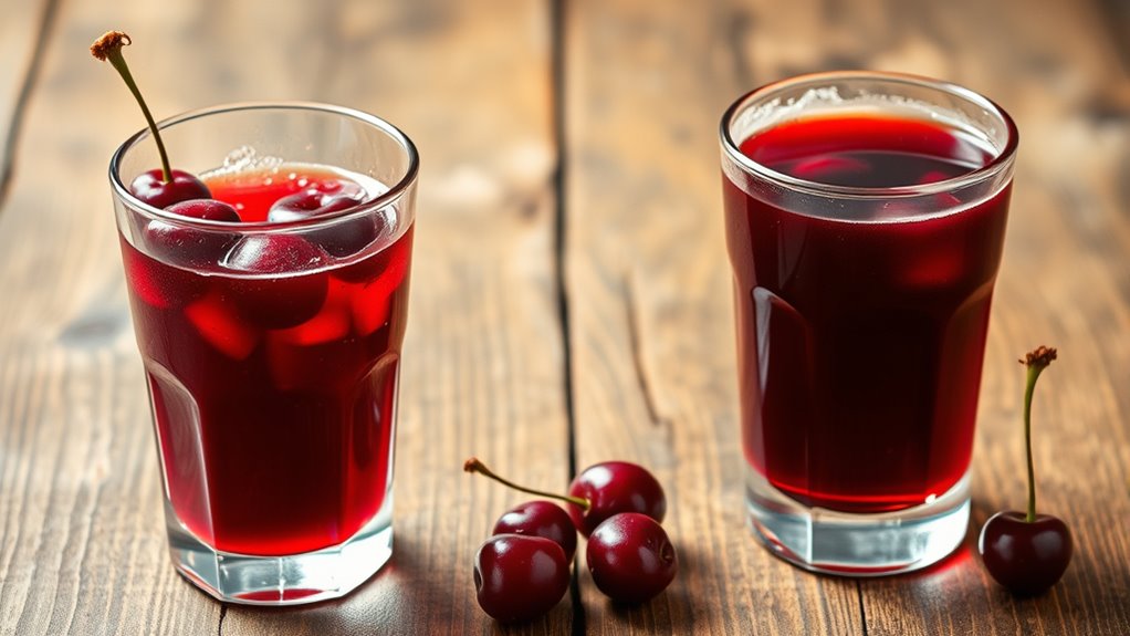 tart and sweet cherries