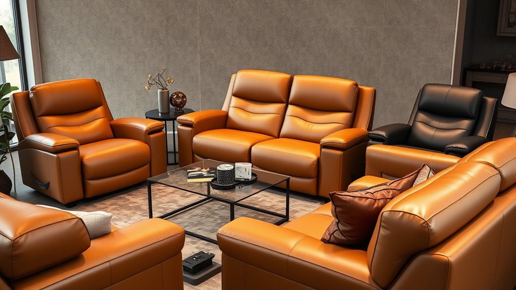 top power reclining sofas