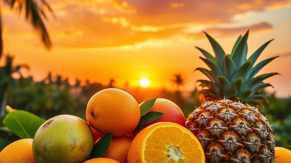 tropical fruit juice blend