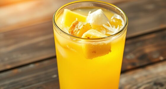 tropical juice water drink