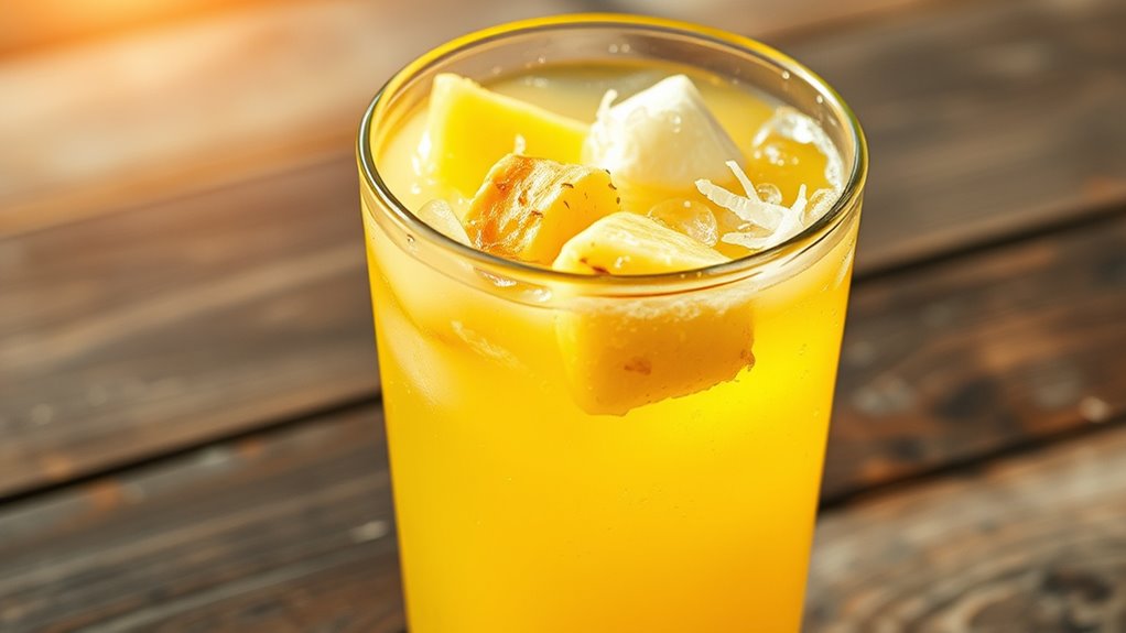 tropical juice water drink