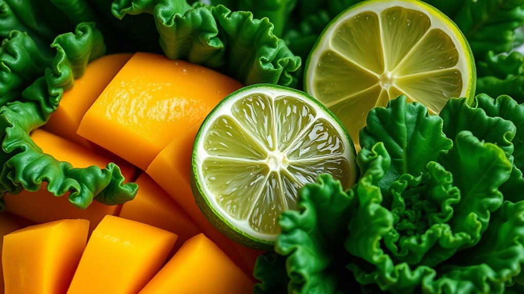 tropical mango kale lime