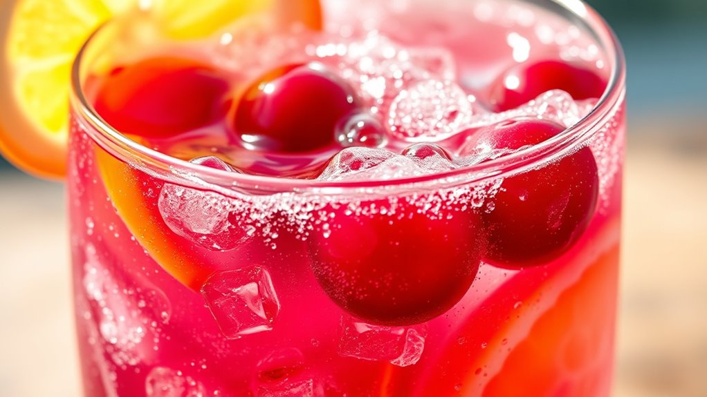 vibrant festive citrusy cocktail