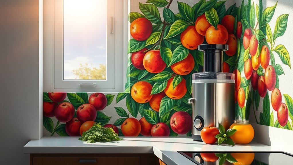 vibrant inspiring juicing space