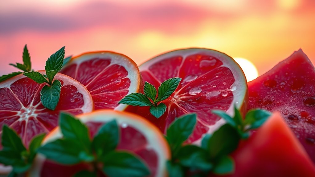 vibrant sunset pink harmony