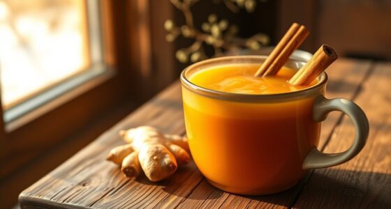 warm spicy ginger juices