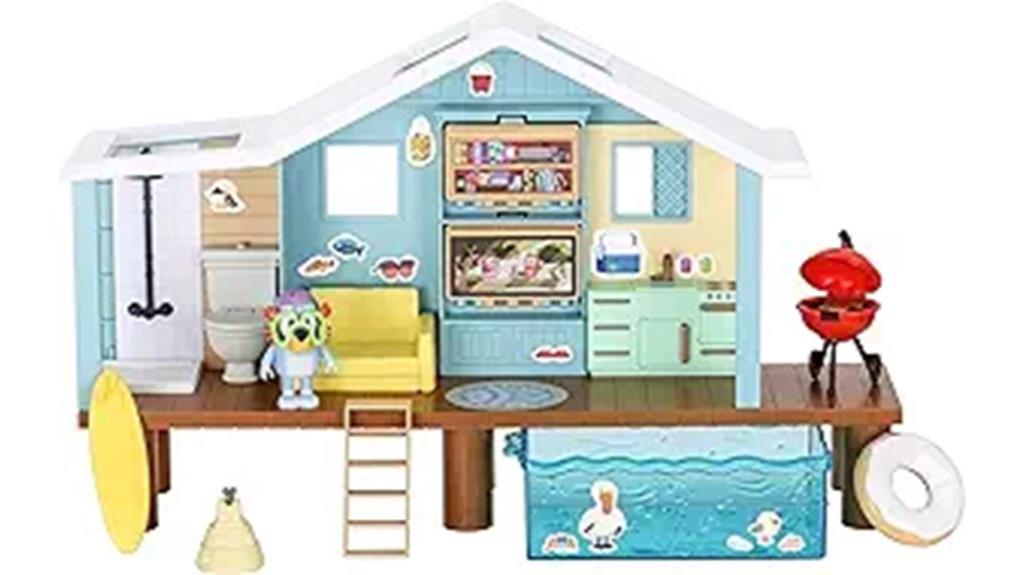 bluey beach cabin toy