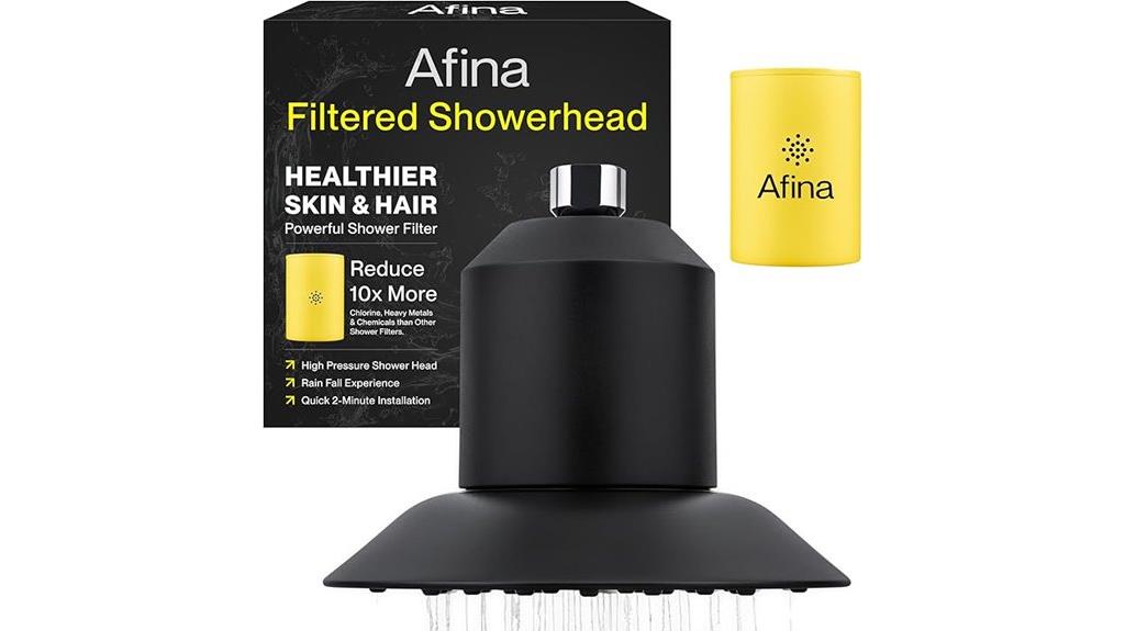 filtered shower head water softener