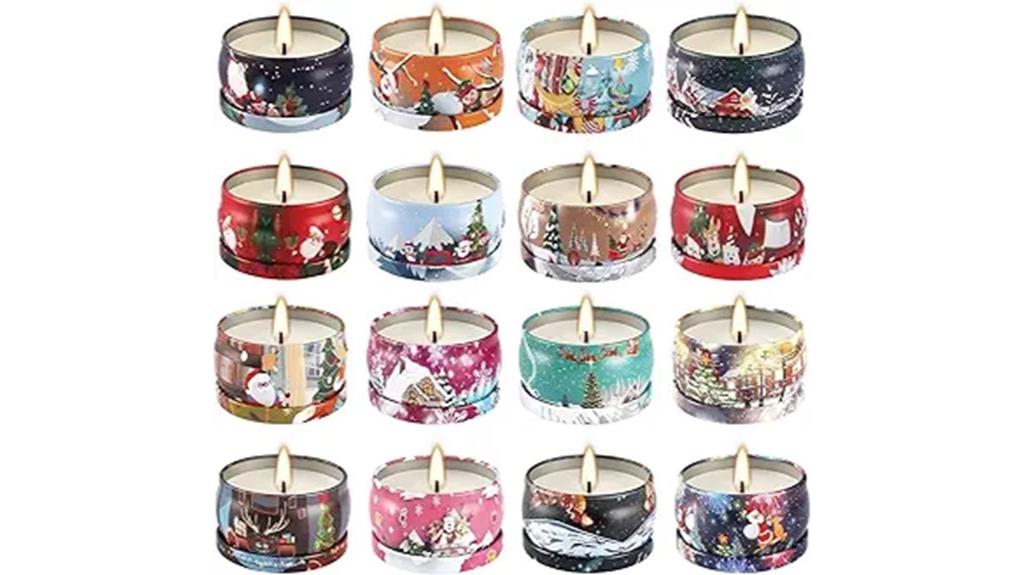 holiday scented candle collection