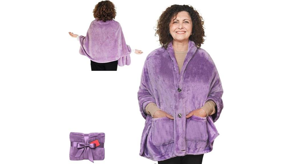 sleeveless fleece poncho blanket