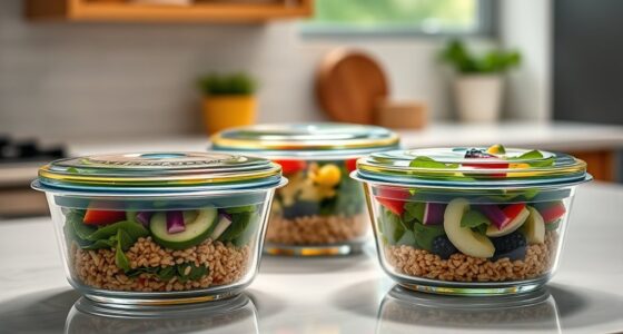 top glass food storage