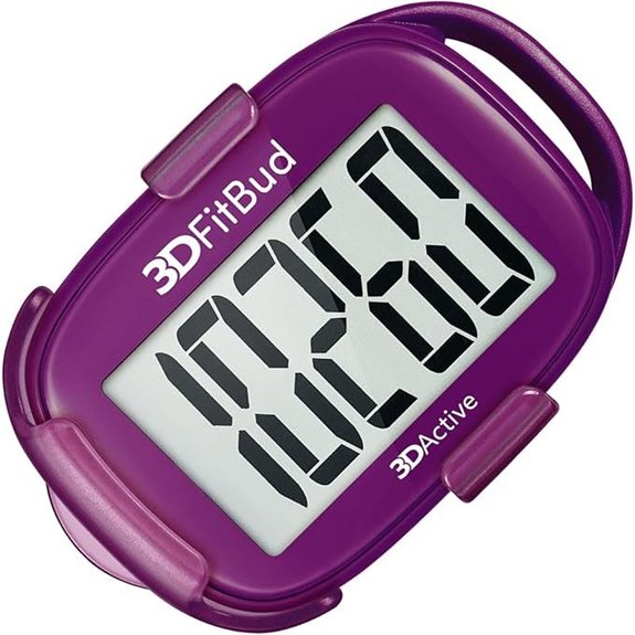 3DFitBud 3D Step Counter Pedometer with Clip