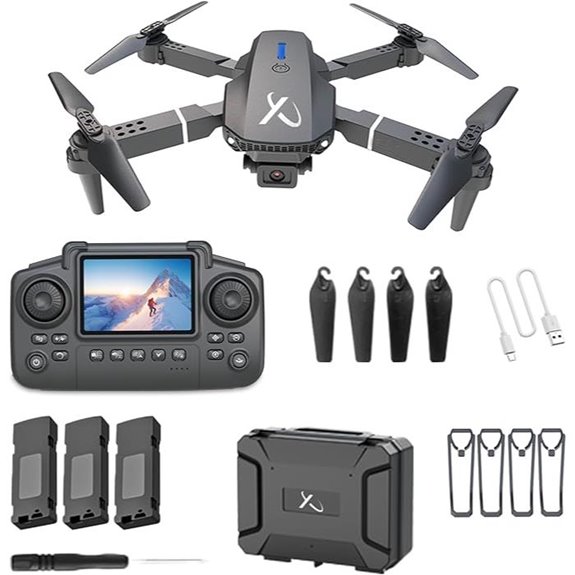 Falcon X 4K Camera Drone with Remote and Case
