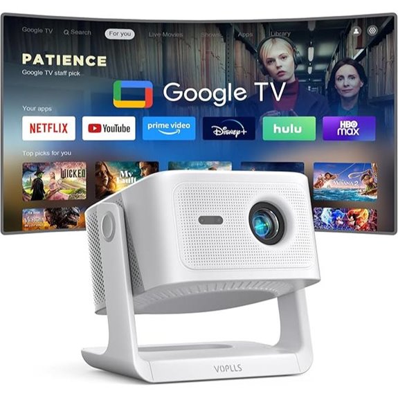 Google TV 4K Smart Projector with WiFi & Bluetooth