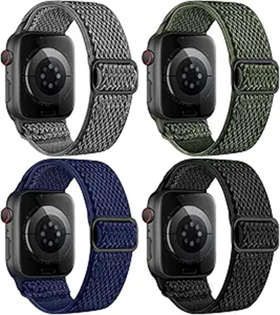 4 Pack Elastic Nylon Bands for Apple Watch