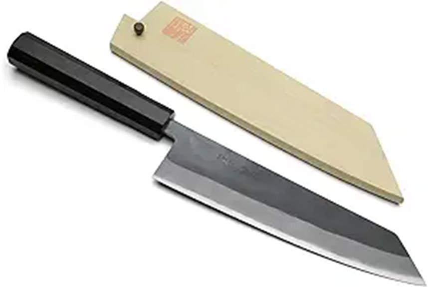 Yoshihiro Blue Steel Kiritsuke Knife with Saya