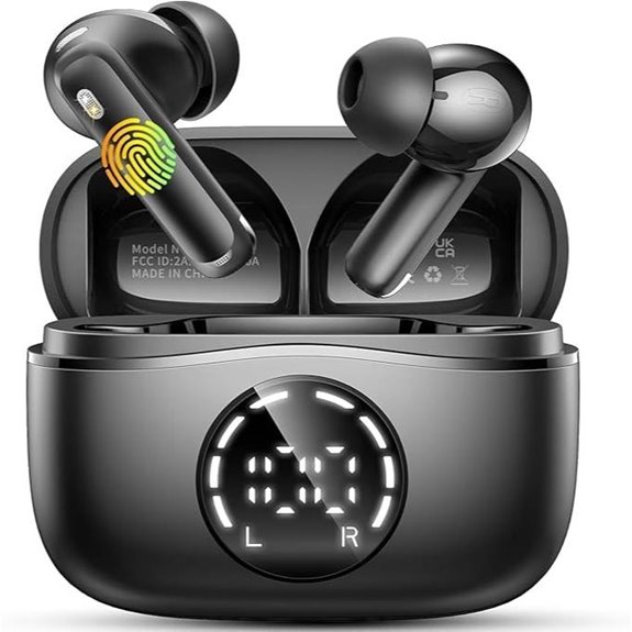 Wireless Bluetooth Earbuds with Noise Cancelling and Long Battery