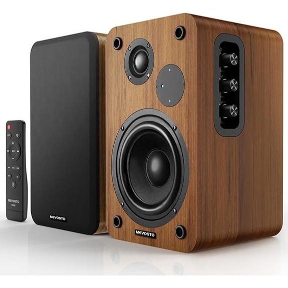 Active Bookshelf Speakers with Bluetooth and USB