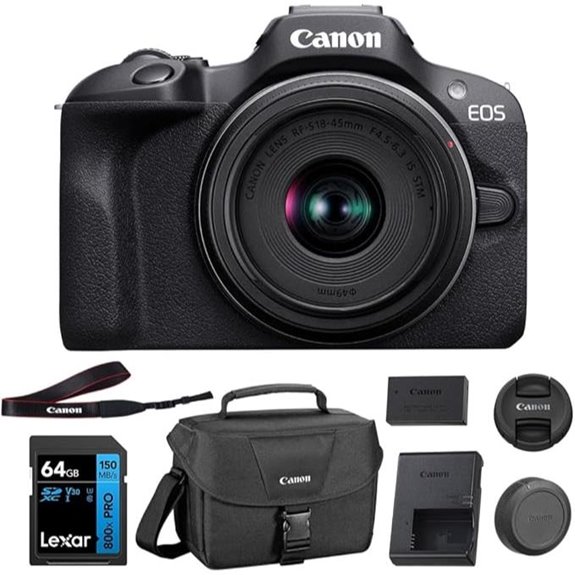 Canon EOS R100 Camera Kit with 64GB & Bag