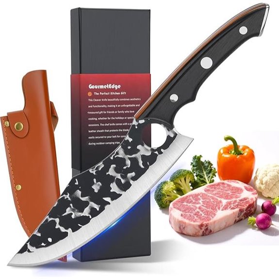 Chef Knife with Sheath for Cooking and Butchering