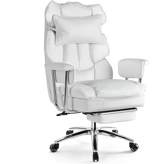 Sweetcrispy Executive Office Chair with Footrest