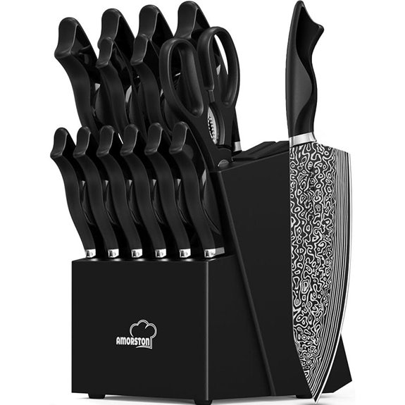 15-Piece High Carbon Stainless Steel Knife Set