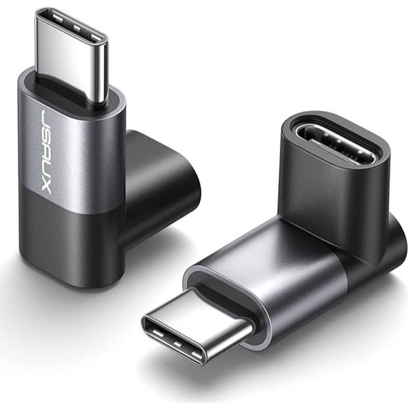 JSAUX 90° USB-C Adapter 2-Pack for Devices