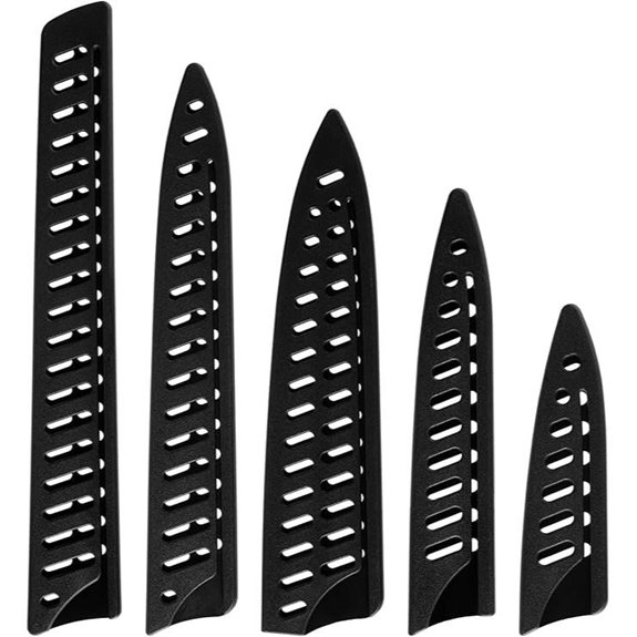 5-Piece Universal Knife Sheath Set for Kitchen Safety