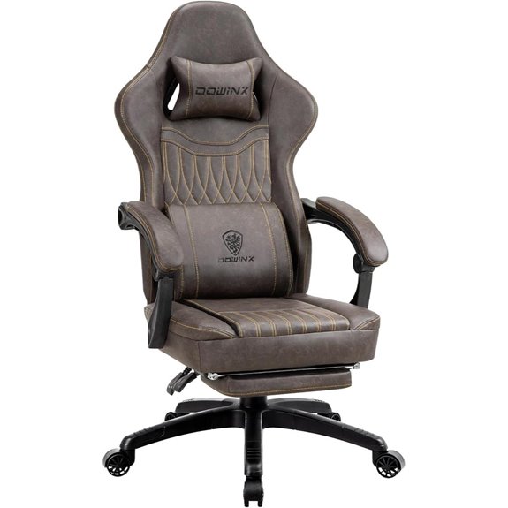 Dowinx Gaming Chair with Footrest and Lumbar Support