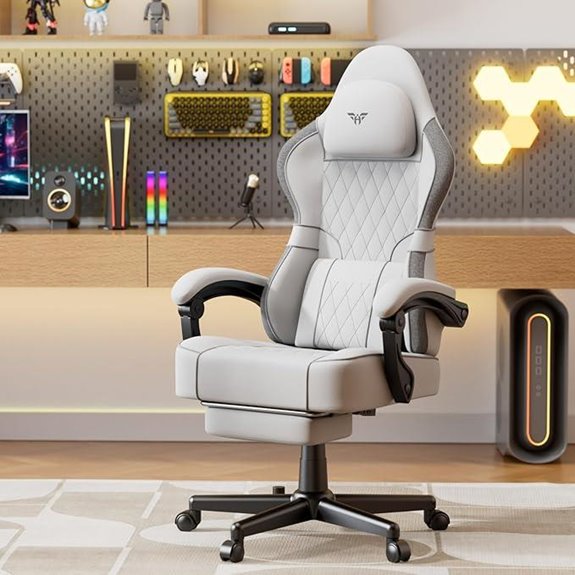 Soontrans Gaming Office Chair with Lumbar Cushion