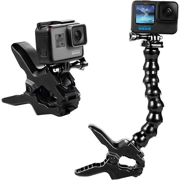 Suptig Jaws Clamp Mount for Action Cameras