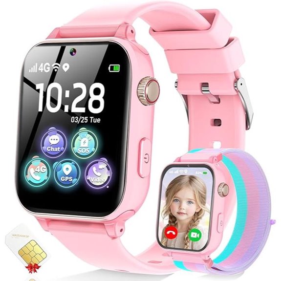Kids 4G GPS Smartwatch with Calling & Voice Chat